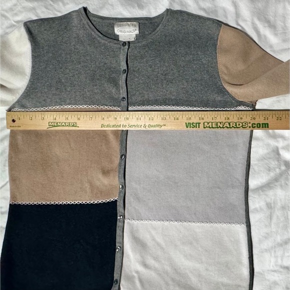 Designers Originals Colorblack Cotton‎ Button-up Cardigan, size Medium ￼ - Picture 11 of 11